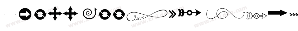 Three Arrows Italic字体转换